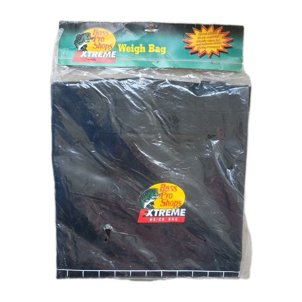 NEW Bass‎ Pro Shops Extreme Weigh Bag 27x24" Fishing Black Heavy Duty